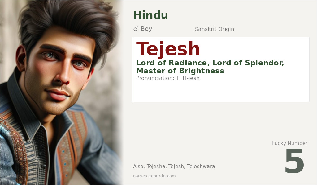 Tejesh Name Meaning and Details