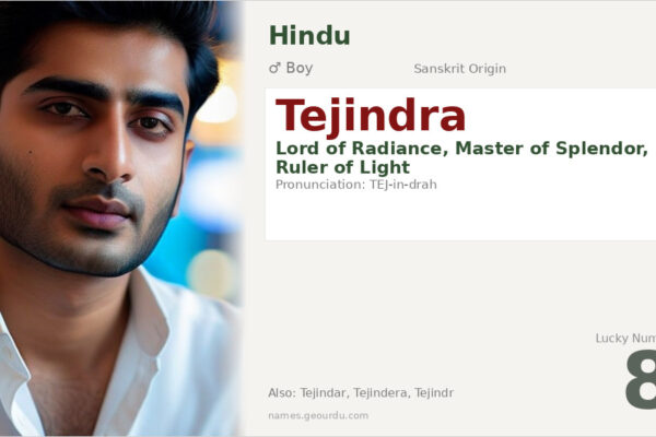Tejindra Name Meaning — Sanskrit Origin, Hindu Boy Name & Details