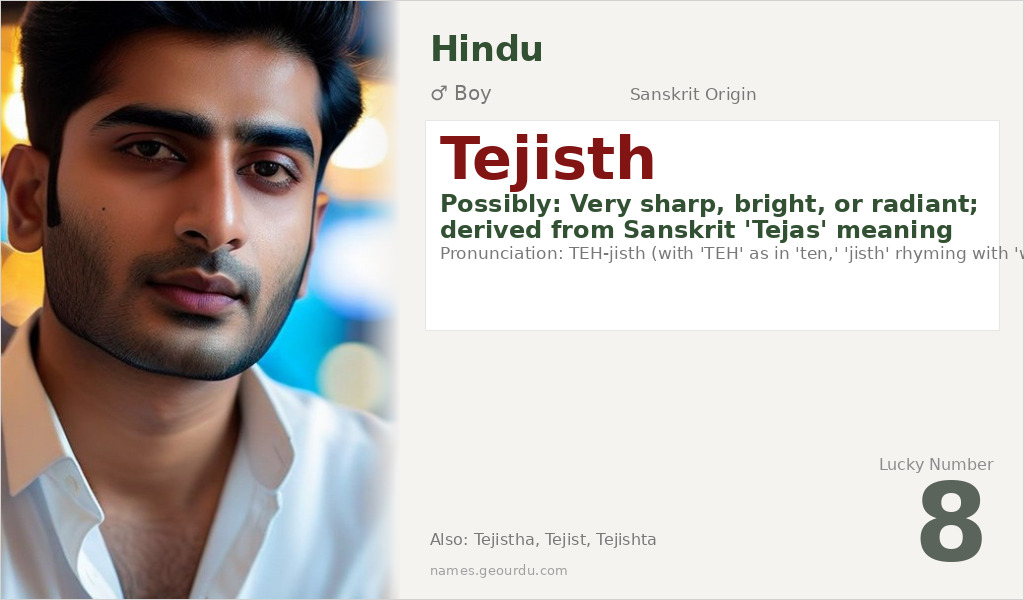 Tejisth Name Meaning and Details