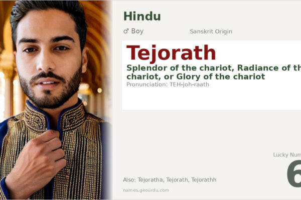 Tejorath Name Meaning — Sanskrit Origin, Boy Name & Details (2025)