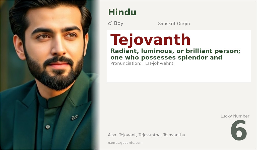 Tejovanth Name Meaning and Details