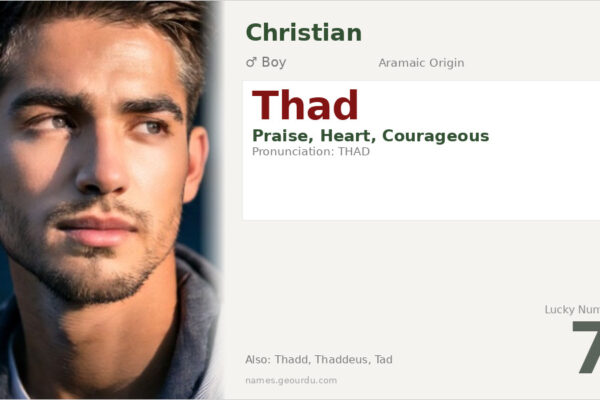Thad Name Meaning — Aramaic Origin, Boy & Christian Details (2025)
