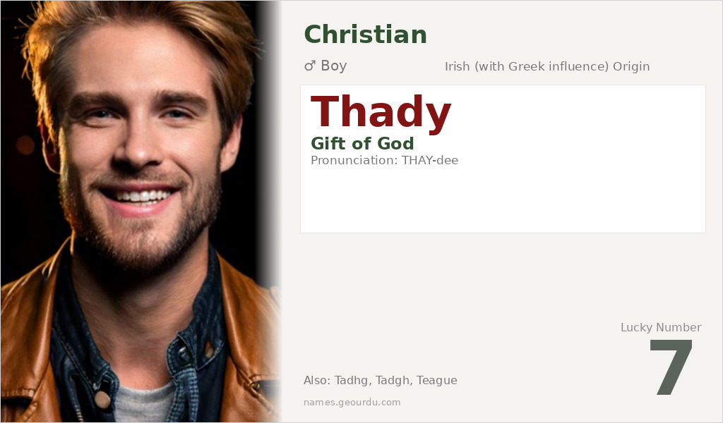 Thady Name Meaning and Details