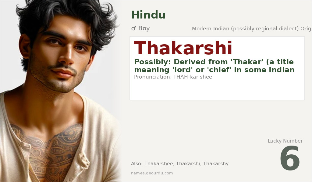 Thakarshi Name Meaning and Details