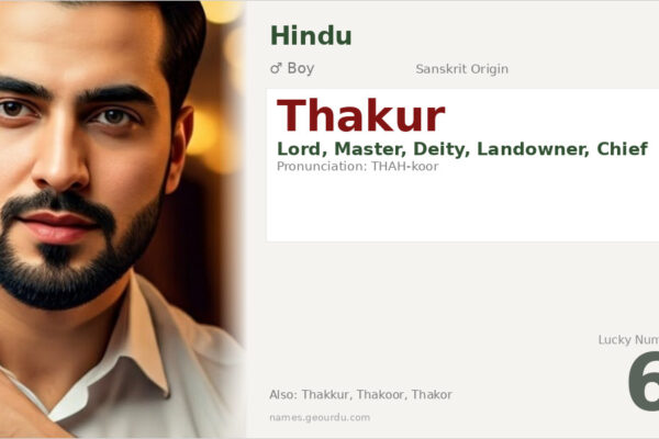 Thakur Name Meaning — Sanskrit Origin, Lord & Master (2025)