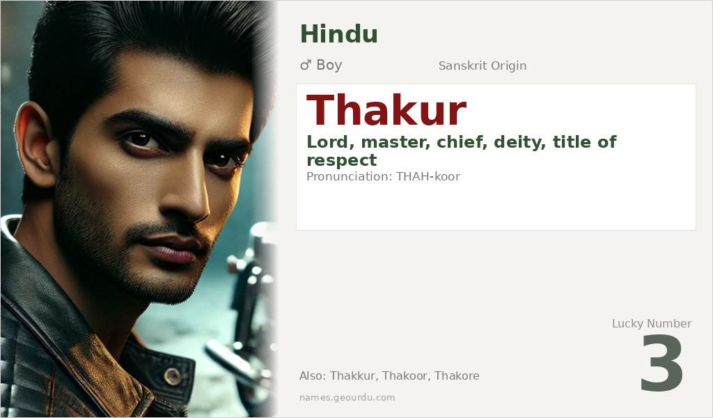 Thakur Name Meaning and Details