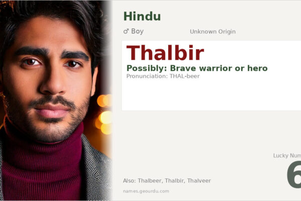 Thalbir Name Meaning — Origin, Gender & Details (2025)