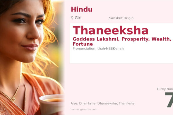 Thaneeksha Name Meaning — Sanskrit Origin, Girl Name & Details (2025)