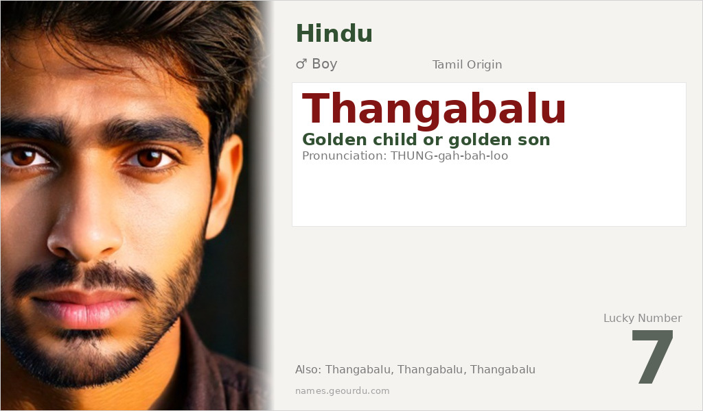 Thangabalu Name Meaning and Details