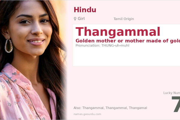 Thangammal Name Meaning — Tamil Origin, Girl Name & Cultural Significance (2025)