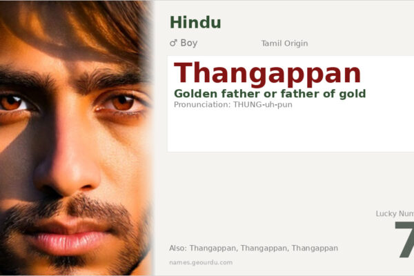 Thangappan Name Meaning — Tamil Origin, Boy Name & Details (2025)
