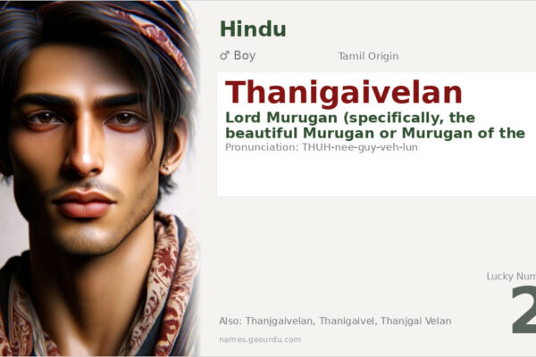 Thanigaivelan Meaning — Tamil Origin, Boy Name & Lord Murugan (2025)
