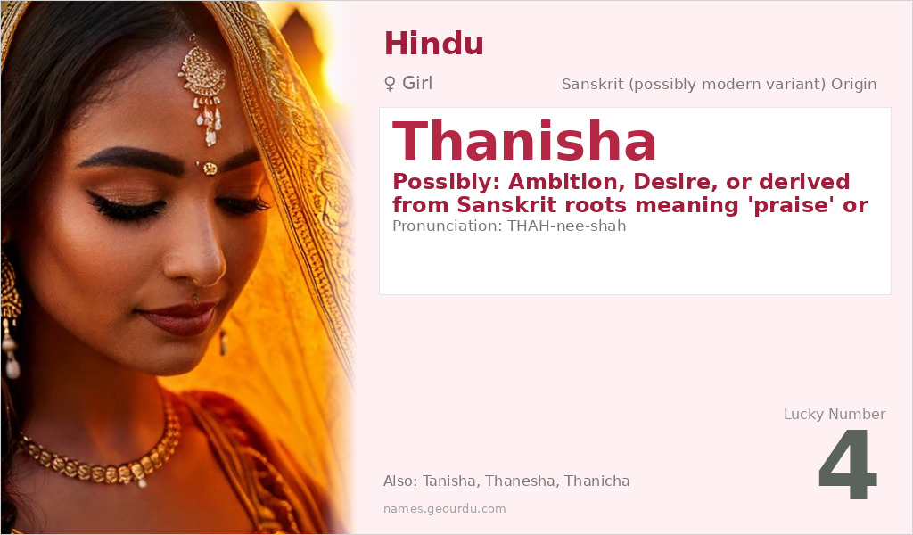 Thanisha Name Meaning and Details