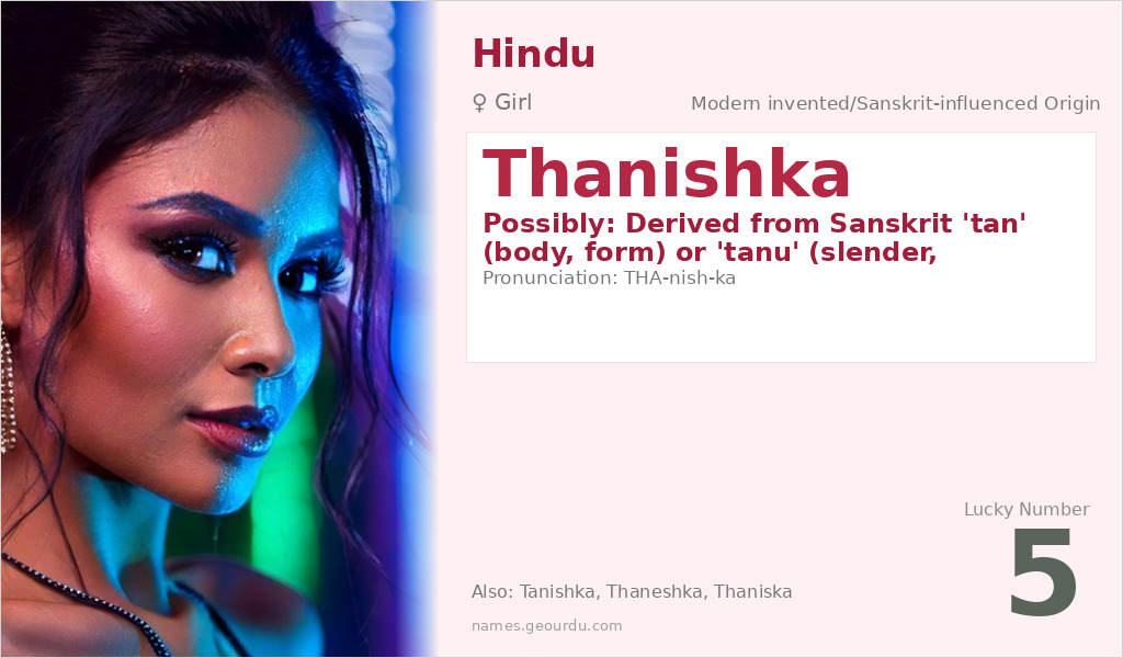 Thanishka Name Meaning and Details