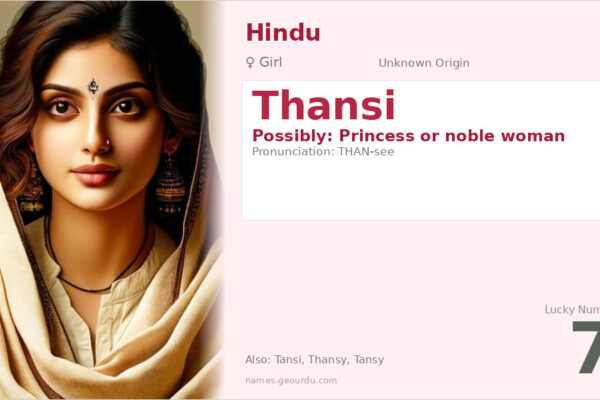 Thansi Name Meaning — Origin, Gender & Details (2025)