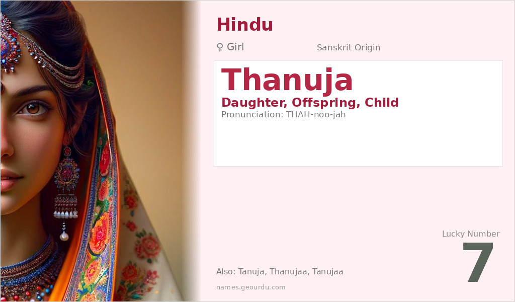 Thanuja Name Meaning and Details