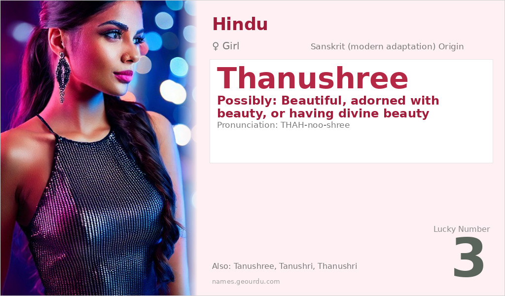 Thanushree Name Meaning and Details