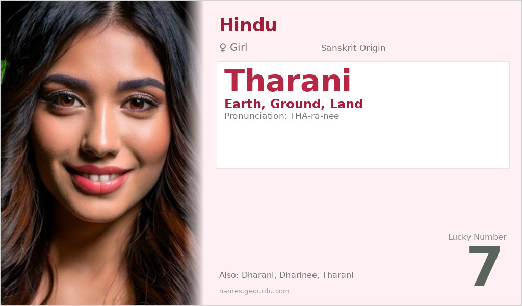 Tharani Name Meaning and Details