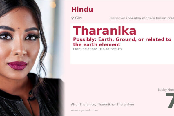Tharanika Name Meaning — Origin, Gender & Details (2025)