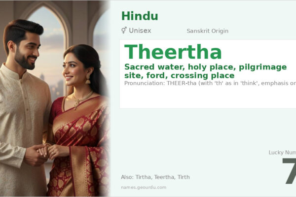 Theertha Name Meaning — Sacred Water, Origin & Details (2025)