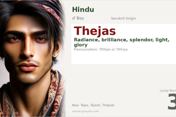Thejas Name Meaning — Sanskrit Origin, Boy Name & Details (2025)