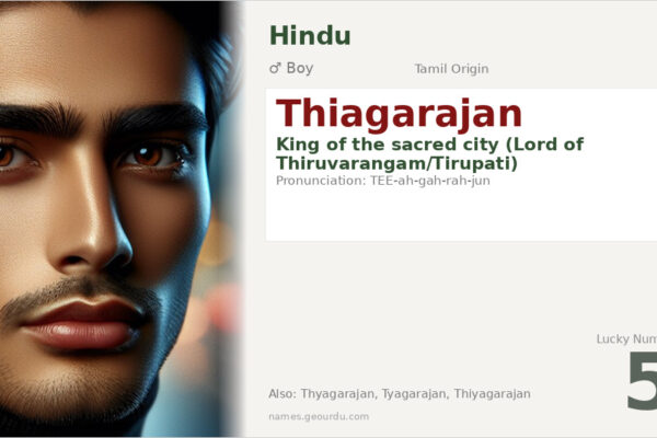 Thiagarajan Name Meaning — Tamil Origin, Hindu Boy Name & Details (2025)