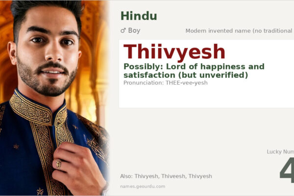 Thiivyesh Name Meaning — Modern Hindu Boy Name (2025)