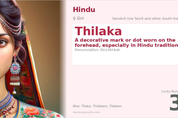 Thilaka Name Meaning — Hindu Girl Name Meaning ‘Forehead Mark’ (2025)