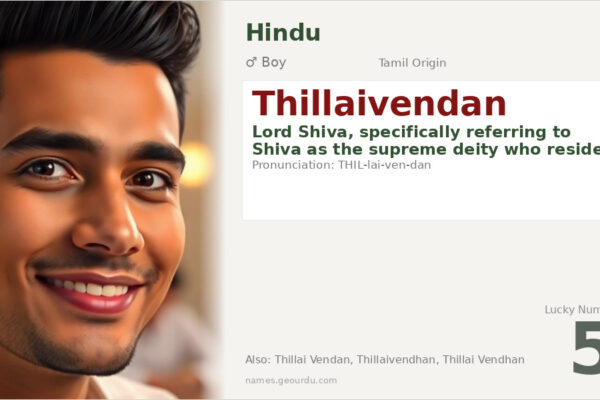 Thillaivendan Meaning — Tamil Origin, Lord Shiva & Details (2025)
