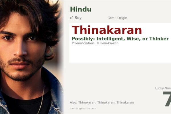 Thinakaran Name Meaning — Tamil Origin, Boy Name & Details (2025)