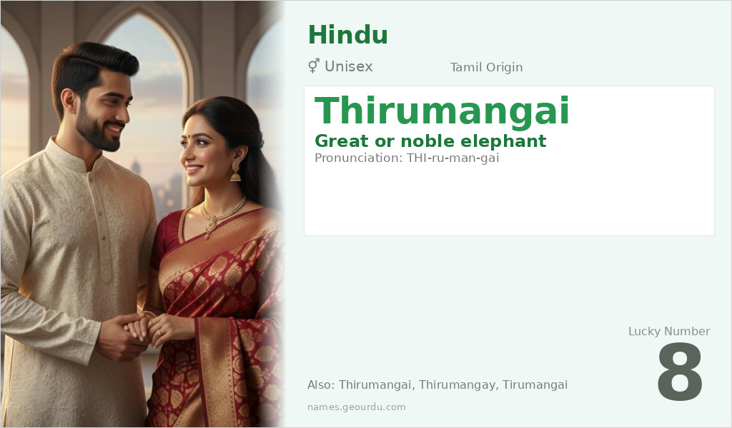 Thirumangai Name Meaning and Details