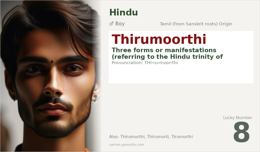Thirumoorthi Name Meaning and Details