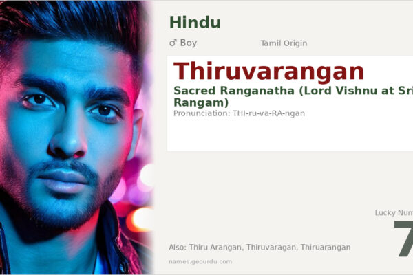 Thiruvarangan Meaning — Tamil Origin, Boy Name & Details (2025)