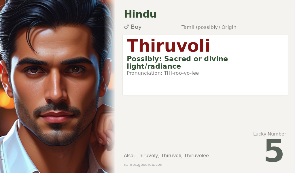 Thiruvoli Name Meaning and Details