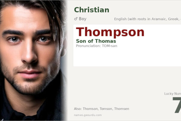 Thompson Name Meaning — Origin, Gender & Details (2025)