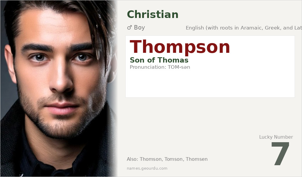 Thompson Name Meaning and Details