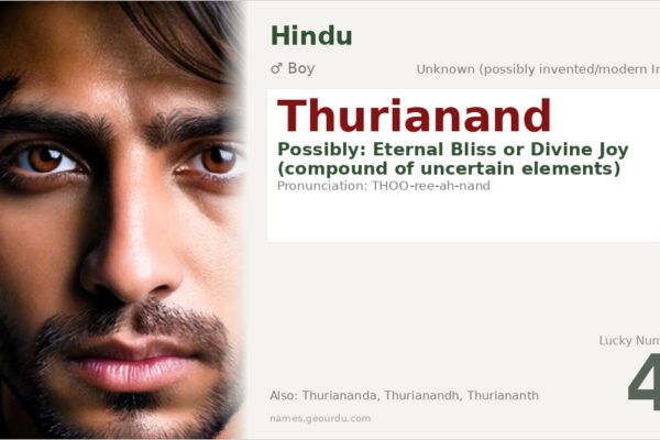 Thurianand Name Meaning — Origin, Gender & Details (2025)