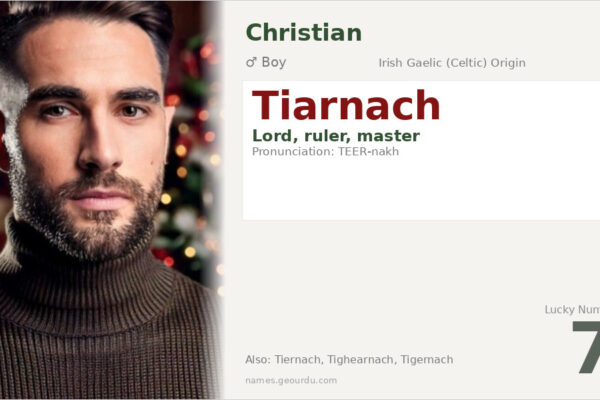 Tiarnach Name Meaning — Irish Origin, Boy Name & History (2025)