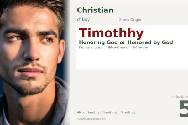 Timothhy Meaning — Greek Origin, Boy Name & Christian Significance (2025)