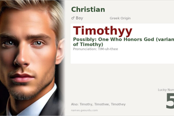 Timothyy Name Meaning — Origin, Gender & Details (2025)