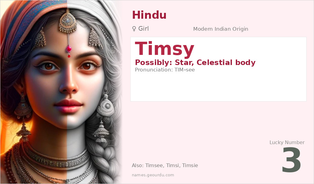 Timsy Name Meaning and Details