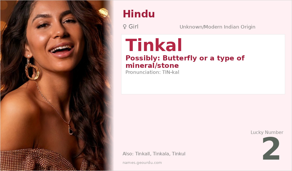 Tinkal Name Meaning and Details