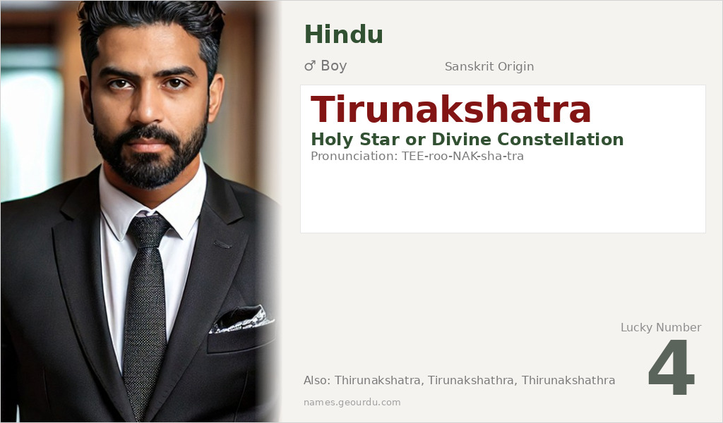Tirunakshatra Name Meaning and Details