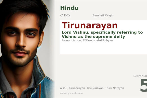 Tirunarayan Meaning — Sanskrit Origin, Hindu Boy Name & Details (2025)