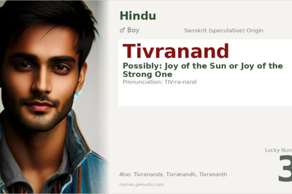 Tivranand Meaning — Origin, Gender & Details (2025)