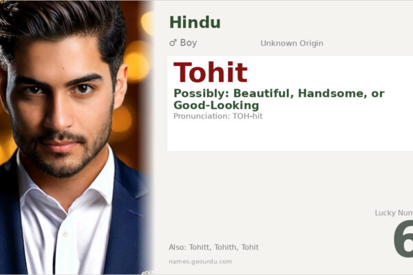 Tohit Name Meaning — Origin, Gender & Details (2025)