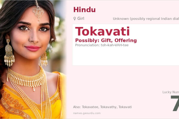 Tokavati Meaning — Origin, Gender & Details (2025)