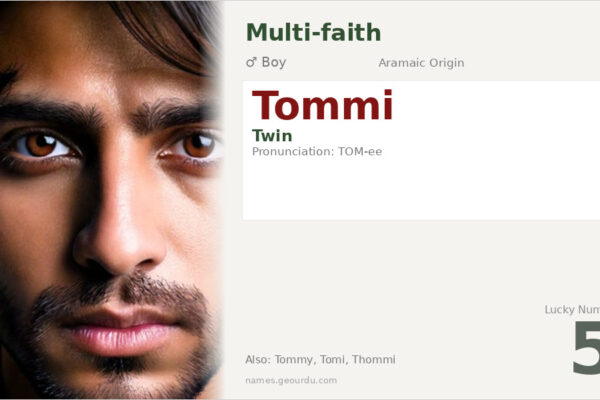 Tommi Name Meaning — Twin Origin, Boy’s Name & Details (2025)