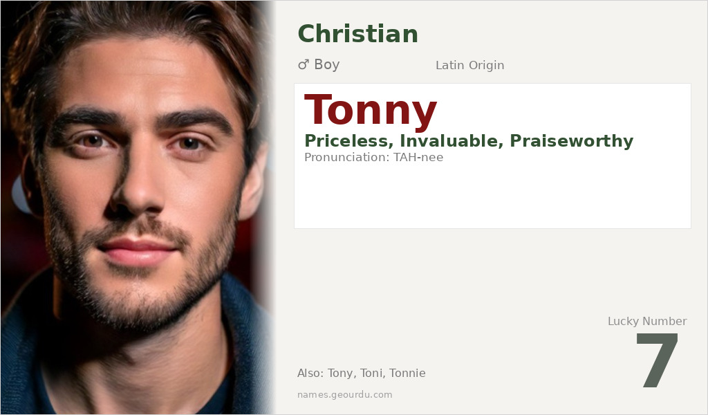 Tonny Name Meaning and Details