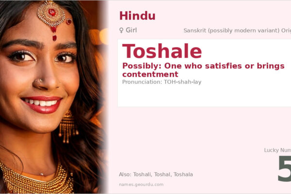 Toshale Name Meaning — Origin, Gender & Details (2025)